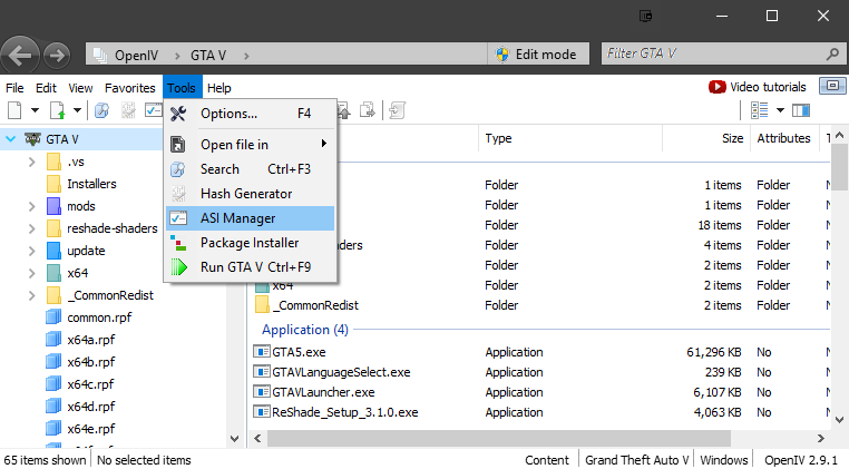 how to use gta v mod manager